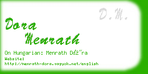 dora menrath business card